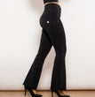 Shascullfites Melody Black Flared Lift Jeggings Button Up Flare Jeans Shaping Bum Lift Pants High Waist Jeans Women
