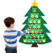 Decorated felt Christmas tree