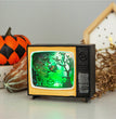 Horror House Led Lights Retro Tv Ornament Scary Haunted House Indoor Lantern Halloween Festival Bar Home Party Decoration