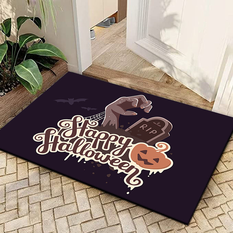 Halloween Themed Atmosphere Decorative Floor Mat