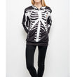 European And American Halloween 3d Digital Printing Skull Hooded Sweater