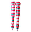Rainbow Colorful Striped Stockings For Halloween Party