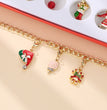 Christmas Advent Calendar Christmas Themed DIY Charm Jewelry Bracelet Necklace Making Kit for Girls