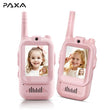 PAXA Video Walkie Talkies for Kids, Handheld 2 Pack Rechargeable Video Intercom Kids Walkies Talkies, Indoor Outdoor Toys for Family Games, Outside, Camping, Hiking for Boys Girls Ages 3-12, Christmas Gift, Birthday Gift, New Year Gift