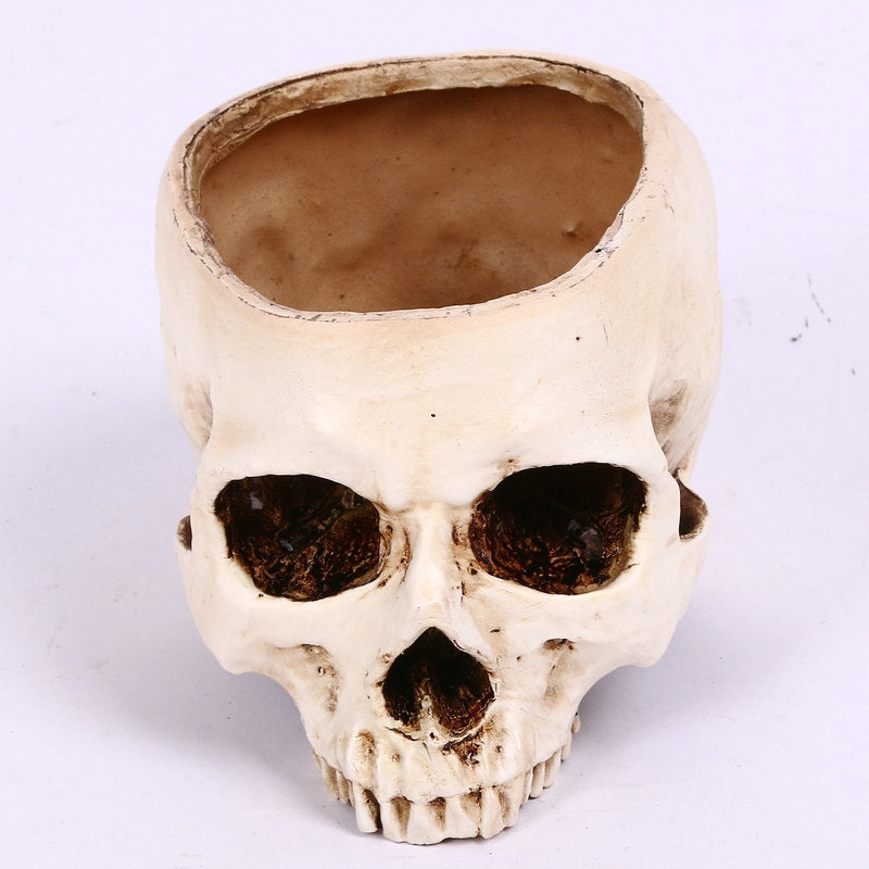 Halloween Home Skull Ashtray Flower Pot