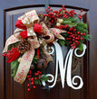 Christmas letter wreath