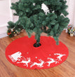 Christmas Elk Printing Christmas Tree Skirt Decoration Venue Props