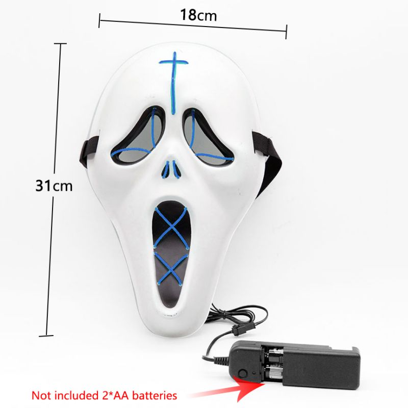Halloween led glowing mask