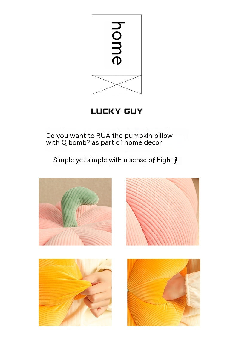 Colorful Pumpkin Pillow Halloween Plush Toy