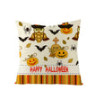 Home Halloween Pumpkin Linen Pillow Cover