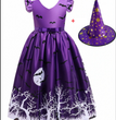 Halloween Princess Dress Halloween Printed Mesh