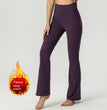 Fleece-lined Yoga Bootleg Pants High Waist Hip Lift Outdoor