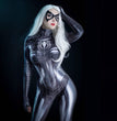 Halloween Women's Black Lycra Bodysuit