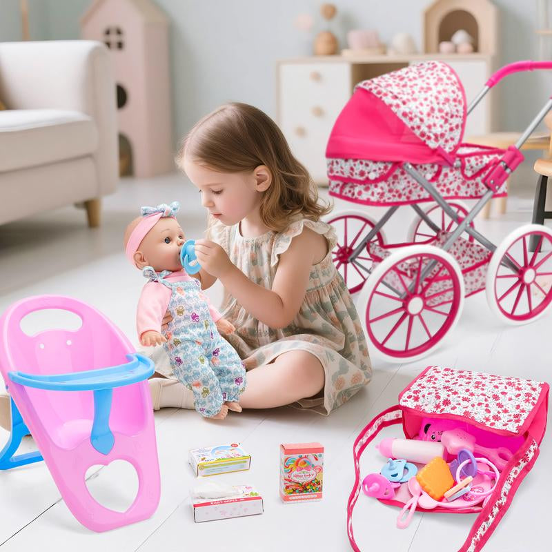 Doll Deluxe Nursery Play Set with Accessories