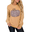 European And American Women's Halloween Leopard Pumpkin Print
