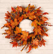 Maple berry Christmas wreath