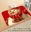 Christmas carpet flannel mat