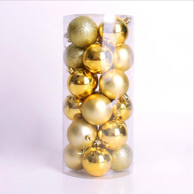 Christmas Decoration Supplies Bright Matte Sprinkle Powder Christmas Ball