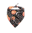 Halloween Dog Bandana Pumpkin Double-sided Triangle Scarf Accessories