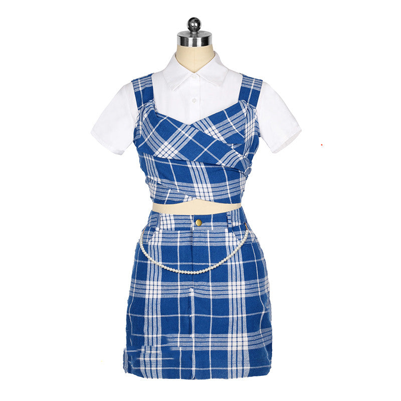 Grid Dance Costumes Campus Korean Dance Performance