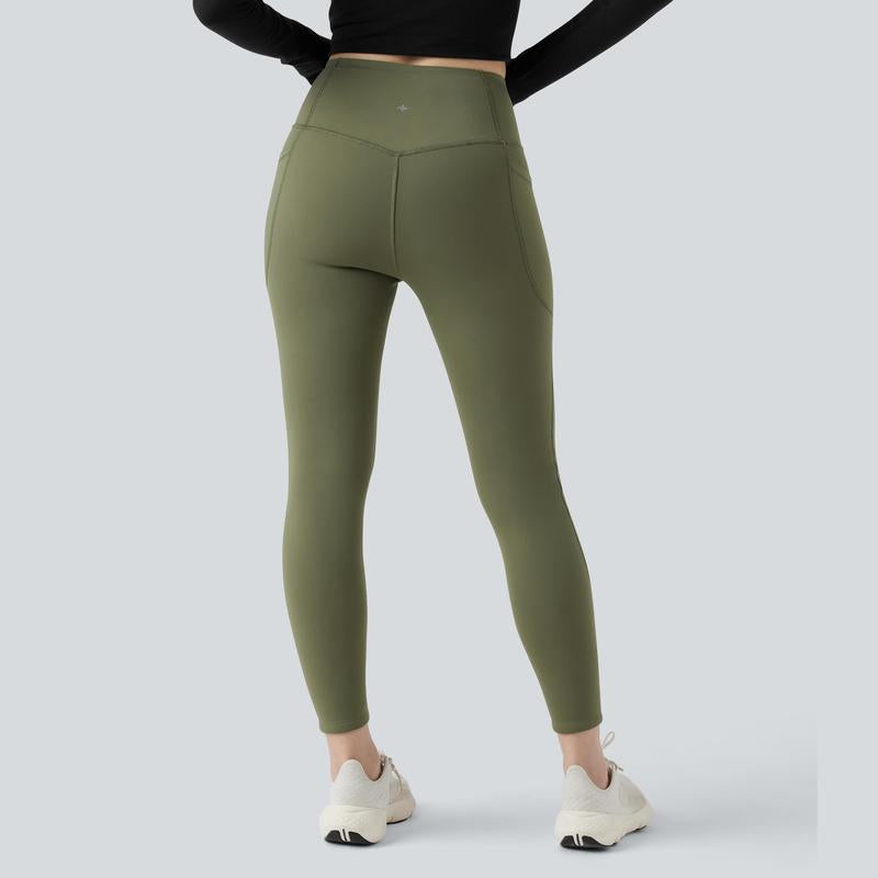 Halara Ultrasculpt Extra Heat High Waisted Tummy Control Shaping Yoga Leggings with Pockets #Tiktokshopholidayhaul