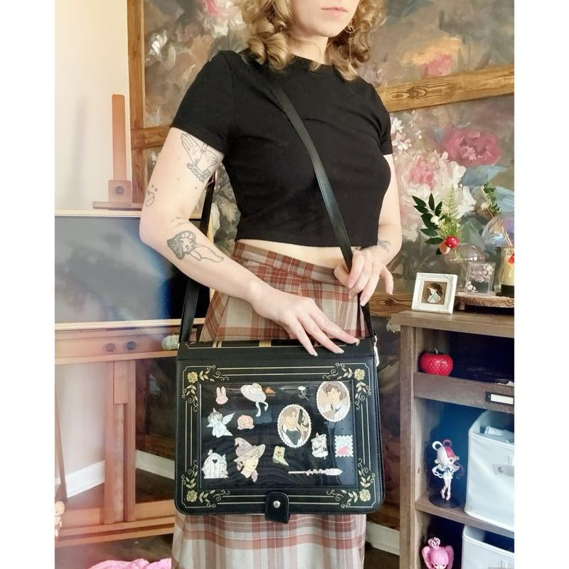 Fantasy Inspired Book Itabag for Enamel Pins