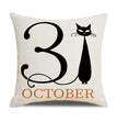 Halloween New Pumpkin English Alphabet Cartoon Car Sofa Cushion Waist Pillowcase