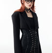 Slim Fitting Strapping Heavy Duty Short Skirt
