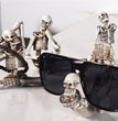 Creative Yoga Skull Figurines Personalized Halloween Resin Ornament For Home Living Room Office Decoration