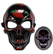 Halloween Skeleton Mask LED Glow Scary Mask