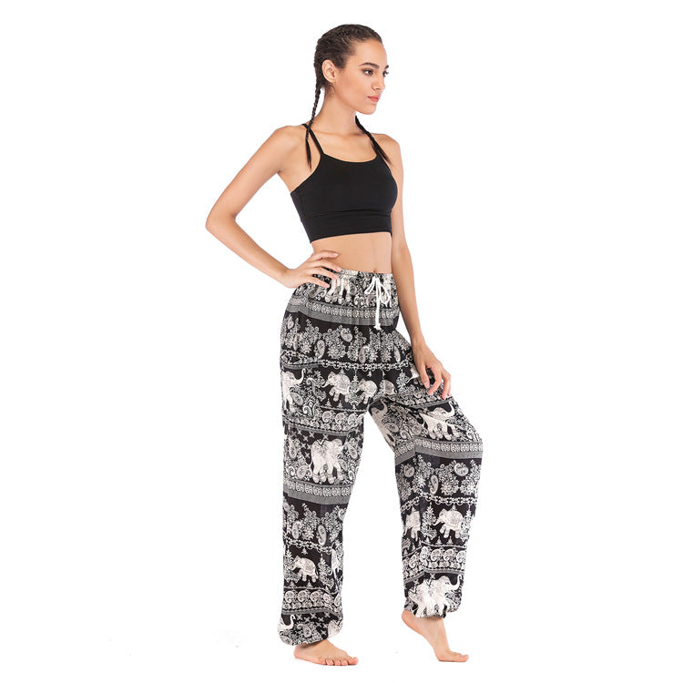 Yoga Clothes Women's Casual Laced Pants