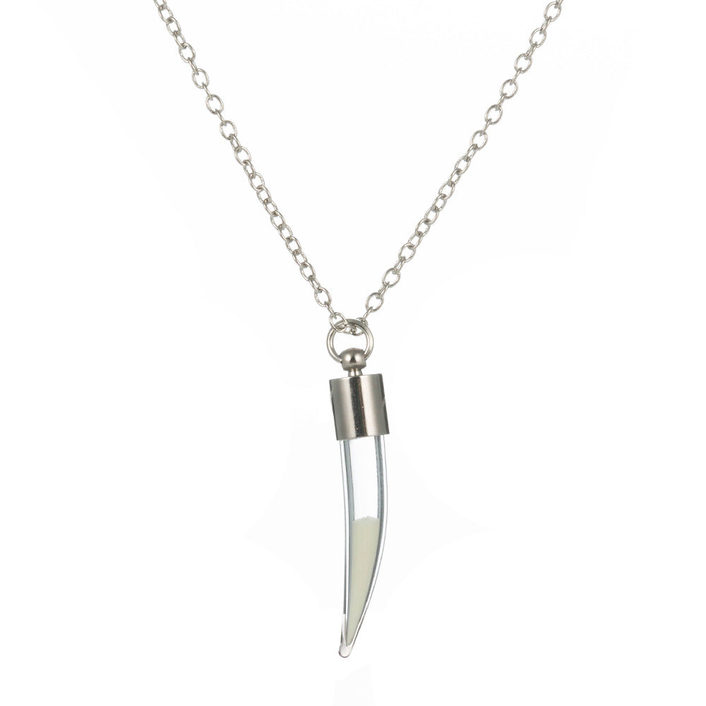 Halloween glow-in-the-dark Chili Glass Necklace