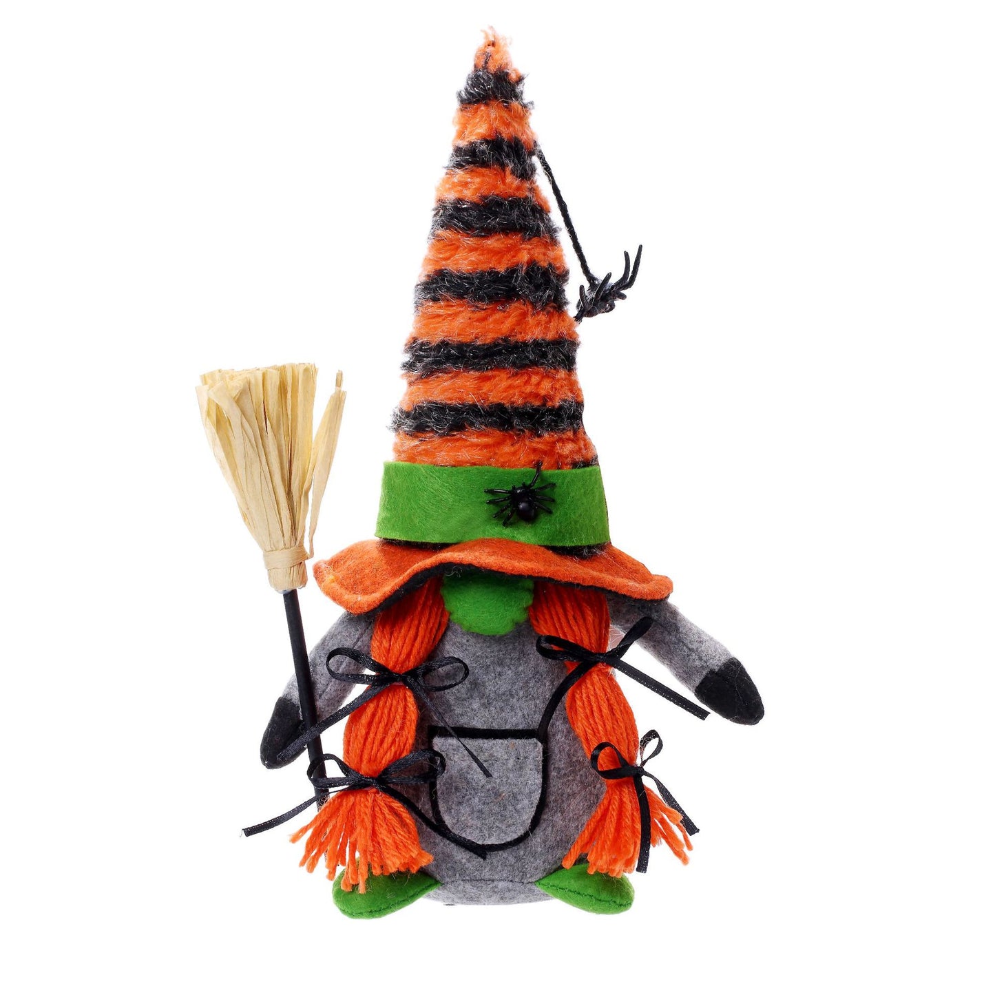 Halloween Fashion Broomstick Faceless Doll Figurine