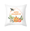 New Product Halloween Pillowcase Pumpkin Letter Fly Velvet Pillow Cushion Cover