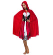 Halloween New Skull Print Witch Long Vampire Costume, Queen Dress Costume