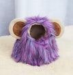 Christmas Funny Hat Cap Pet Dress Simulation Toy Halloween Party Festival Lion Hair Mane Ears Head Cap Scarf Cosplay Costume