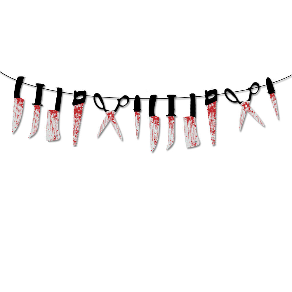 Halloween Jack-o-lantern Spider Web Pull Flag