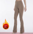 Fleece-lined Yoga Bootleg Pants High Waist Hip Lift Outdoor