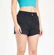 Fake Two-piece Sports Shorts High Waist Drawstring Anti-exposure