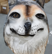 Werewolf Costume Party Mask Halloween Simulation Animal Rotate Headwear Costume Wolf Face Masks Cosplay
