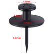 Push Pins Picture Hangers Double Headed Thumb Tacks Wall Hooks for Wall Hangings Picture Hangers Nails Small Photo Hanging Hook Pins for Home Office Photo Decor(Black,50 Pieces)
