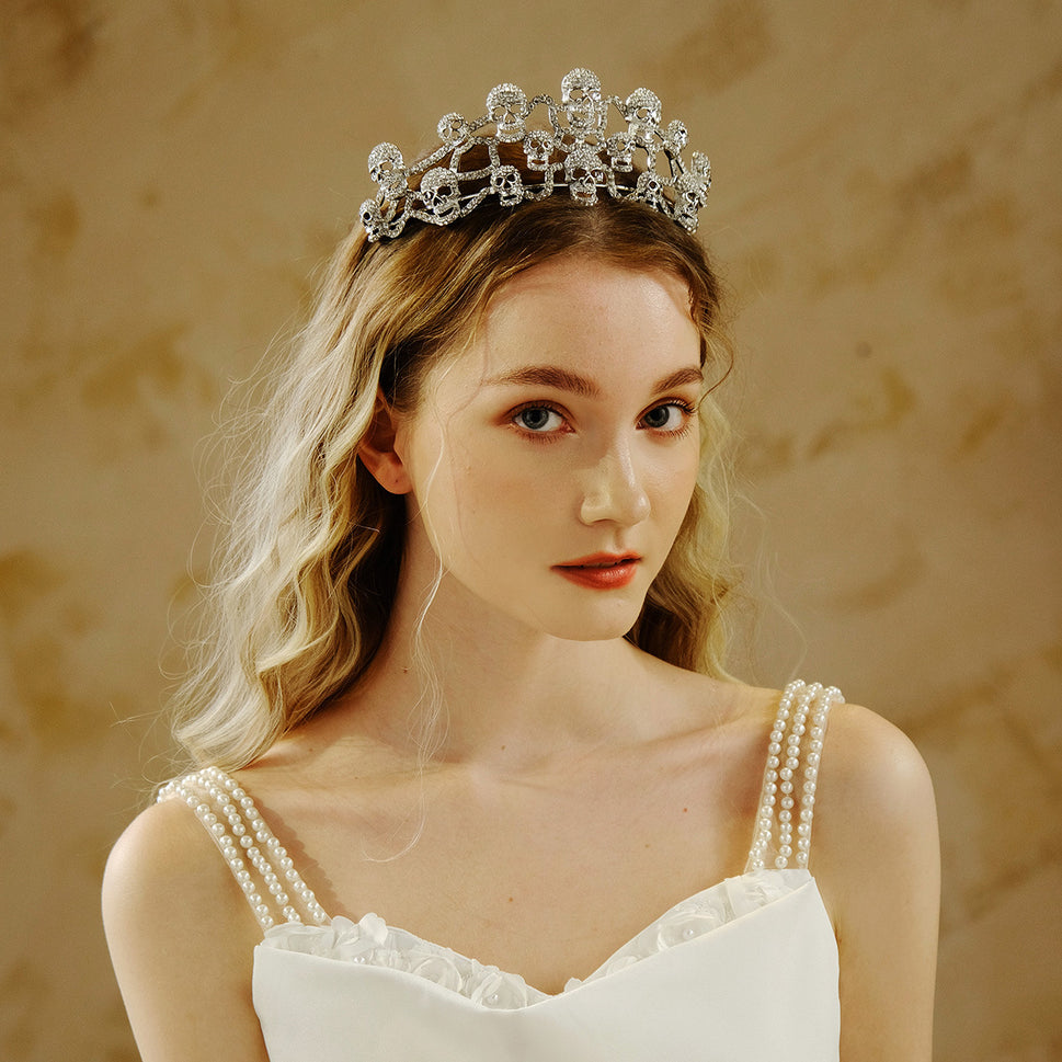 Queen's Halloween Crystal Skull Crown