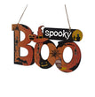 Halloween Wooden Pendant Pumpkin Skull Spider Bat Party Scene Decoration