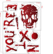 Halloween Decoration Bloodmark Wall Sticker Window Sticker