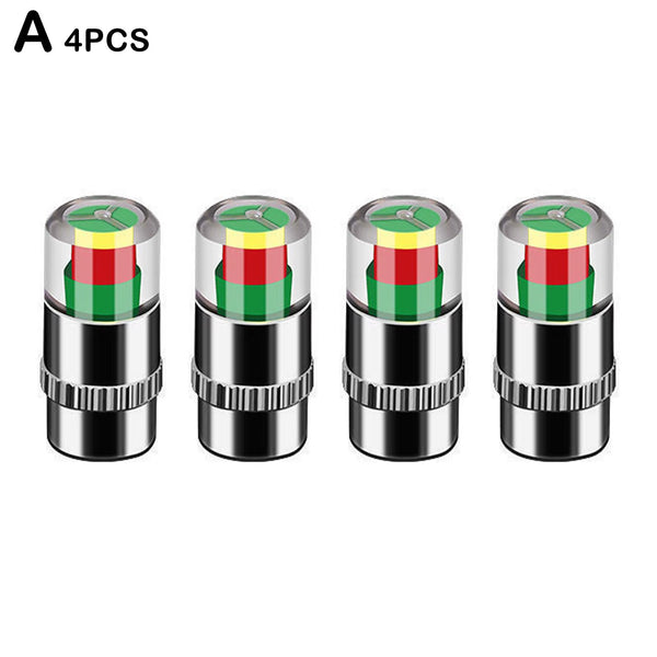 Tire Pressure Monitor Valve Caps, 4-Pack