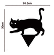 Garden Ornaments Halloween Decorations Black Cat Silhouette