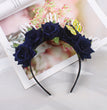 Halloween Simulation Rose Skull Hand Headband