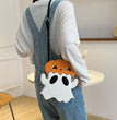 Halloween Shouder Bags Creative 3D Cartoon Pumpkin Ghost Design Cute Bags Women Cell Phone Purses Novelty Personalized Candy Crossbody Bags