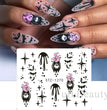 Halloween Pumpkin Nail Sticker Watermark Sticker