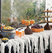 Halloween Broom Pumpkin Snack Bowl Rack Decorations Home Decor
